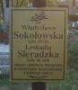 Grave of Wadysawa Sokoowska, died 1944 and Leokadia Sieradzka, died 1944. Both lost a live during uprising on Warsaw in 1944